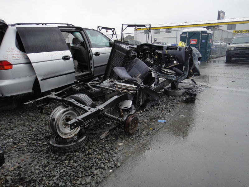 This is what happens to Toyota trucks in the PNW junkyards.